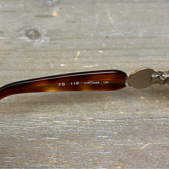 Vintage Fendi Italy Steampunk Sunglasses FS 119 G.E.P. Gold & Tortoise Y2K 90s - Picture 12 of 16